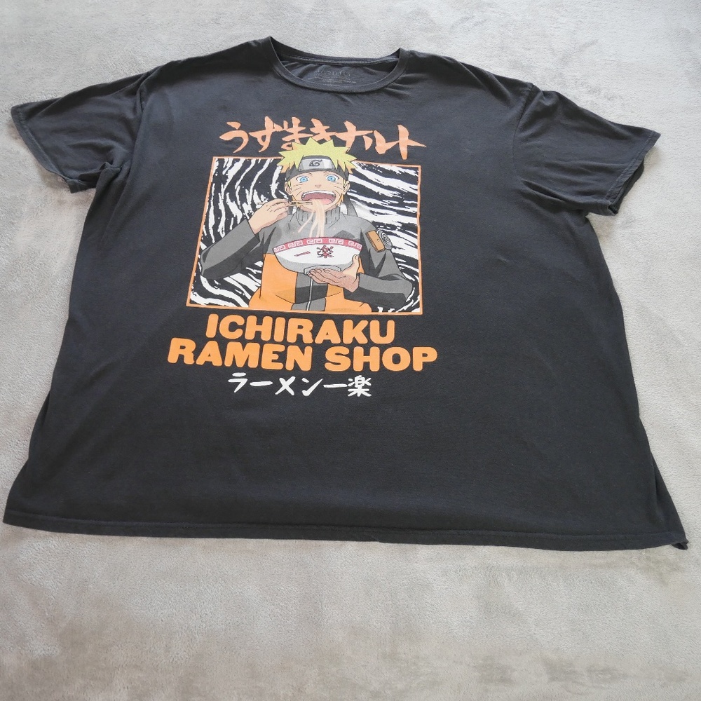 Naruto Shippuden Ichiraku Ramen 2XL XXL Anime Graphic Streetwear Casual T-Shirt
